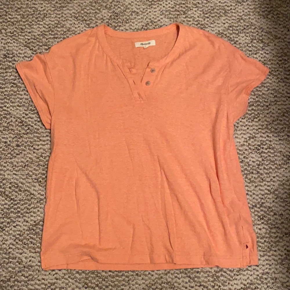 Madewell Hemp Cotton Brother Henley Tee